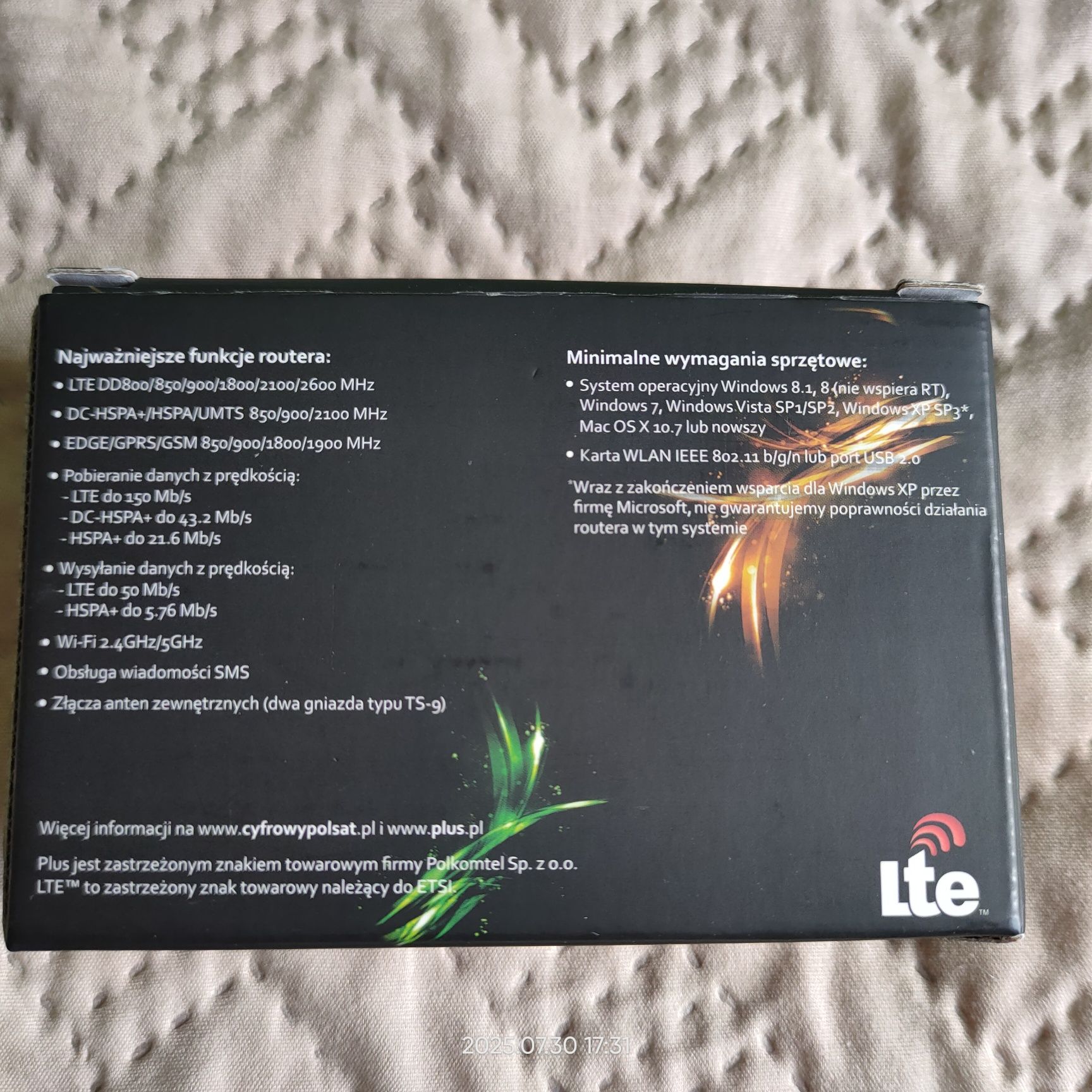 Huawei E5573 router modem bateria pudełko instrukcja
