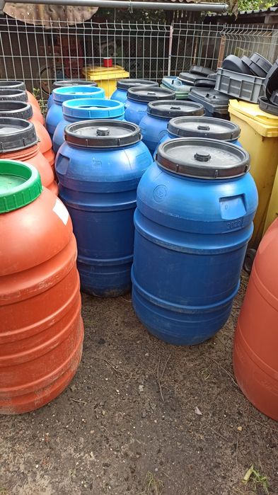 BECZKA PLASTIKOWA po spożywce na deszczówkę POJ. 220l