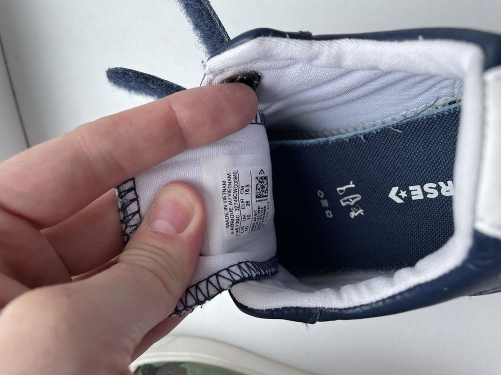 Кеди шкіряні Converse 27 розмір 17,5 см