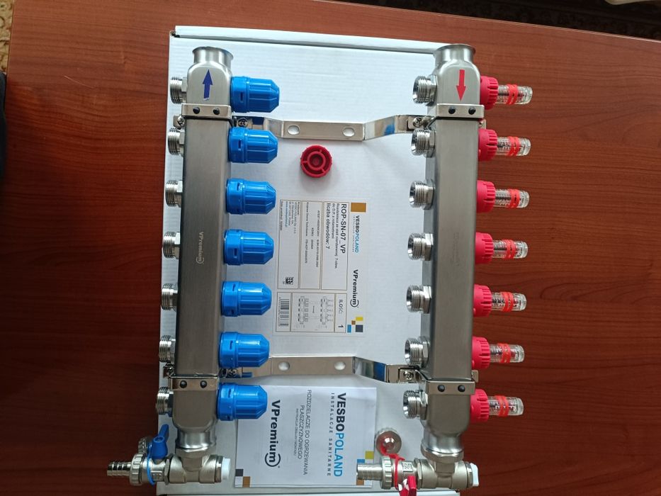 Rozdzielacz do ogrzewania i inox 6 i 7 inox