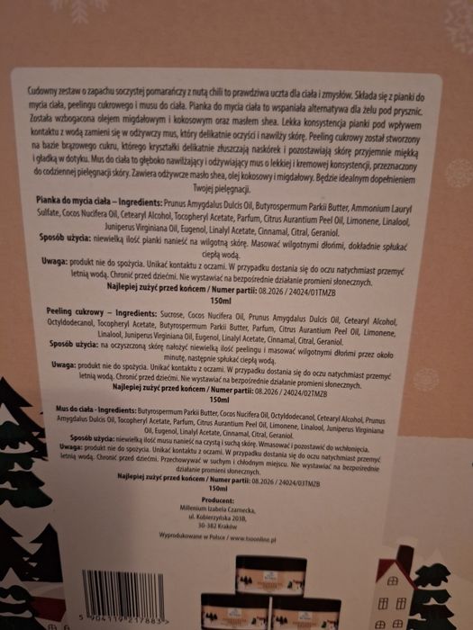 Tso  Moriri zestaw kosmetyków  Pomarańcza Orange
