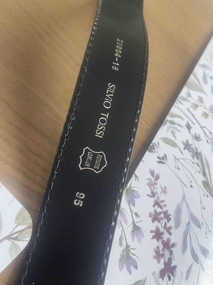 Oryginalny pasek Silvio Tossi skora naturalna 95 cm m/l