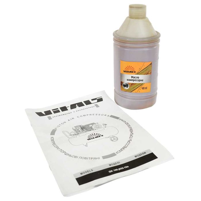 Компрессор воздушный Vitals Master GK100.j652-10a/2хци/10А/рядный/100л