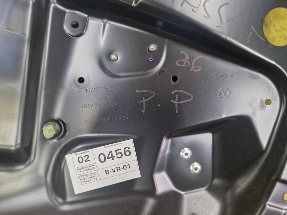 Mechanizm Podnoszenia Szyby Vw Passat B6 Prawy Przód 3C1.837.756.L
