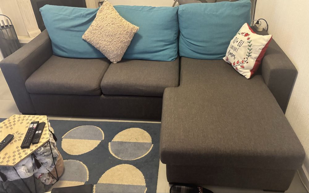 Sofa com chaise reversivel