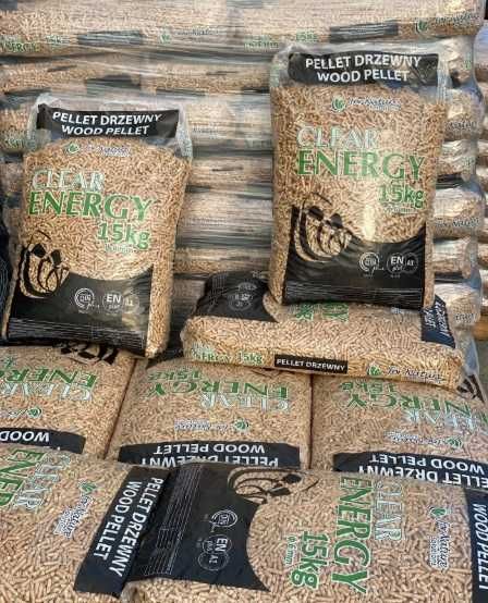 Pellet drzewny Clear Energy, certyfikat, darmowy transport, Poltarex,