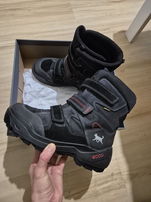 ecco śniegowce chłopięce gore tex kozaki 39