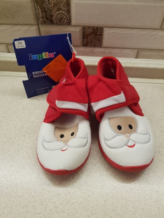 Тапочки дитячі новорічні lupilu 26 р 16 см