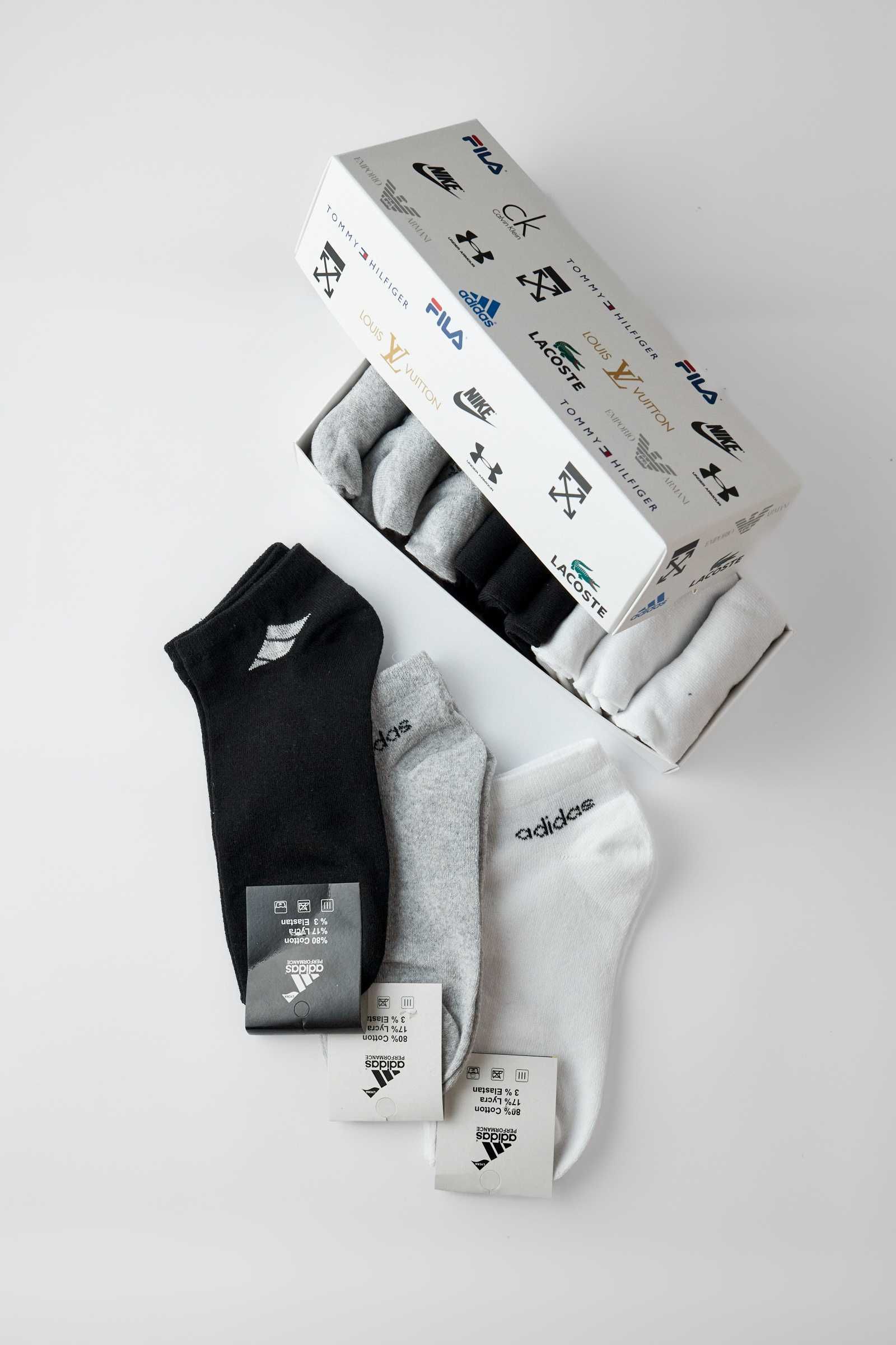 Чоловічі шкарпетки adidas 9 пар у фірмовій коробці!s7