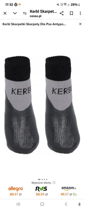 Skarpetki antypoślizgowe dla psa roz L