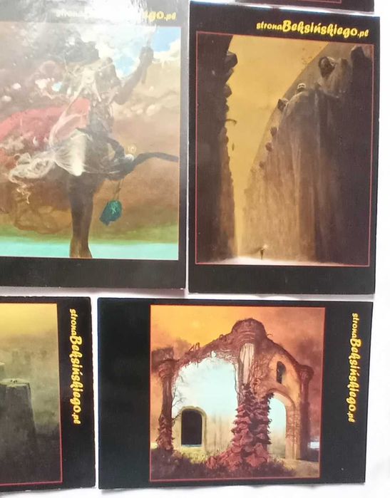 Zestaw 7 pocztówek Strona Beksińskiego.pl. Centrum Promocji Bieszczad.