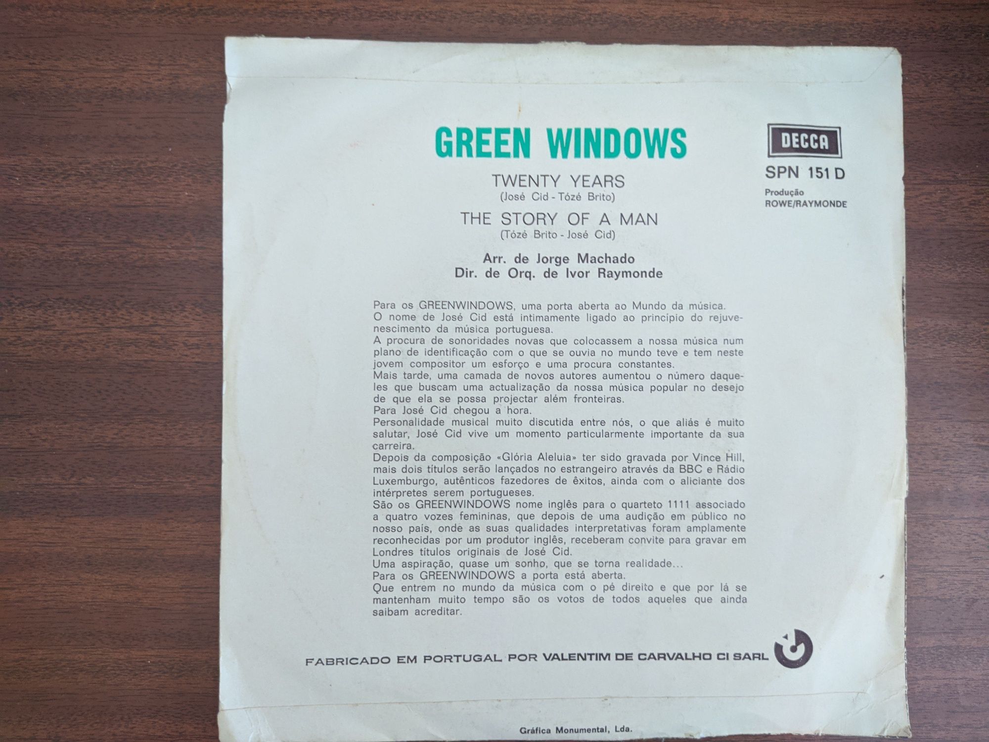 Green Windows – Twenty Years (Versão Portuguesa)