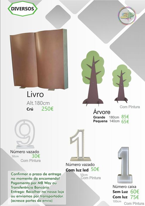 Mesa festa am9pulheta e vários outros tipos de mesas e painéis.