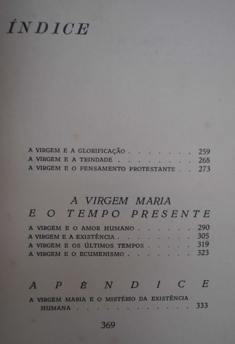 A Virgem Maria (Nossa Senhora) de Jean Guitton - 1 Edição Ano 1959
