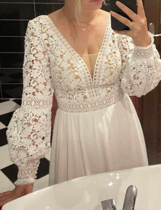 Sukienka slubna boho