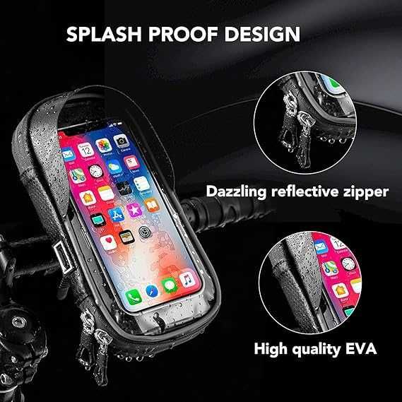 Obracany o 360° uchwyt na telefon komórkowy, torba ( czarny )