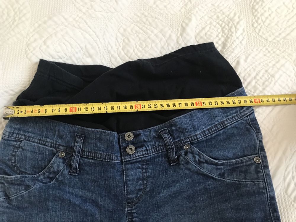 Spodnie ciążowe dżinsy z pasem r. 36/S