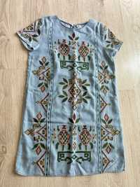 Сукня з вишивкою Zara, s. Джинслва сукня, сарафан