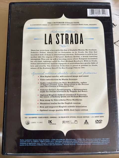 La Strada de Federico Fellini, Criterion Edition