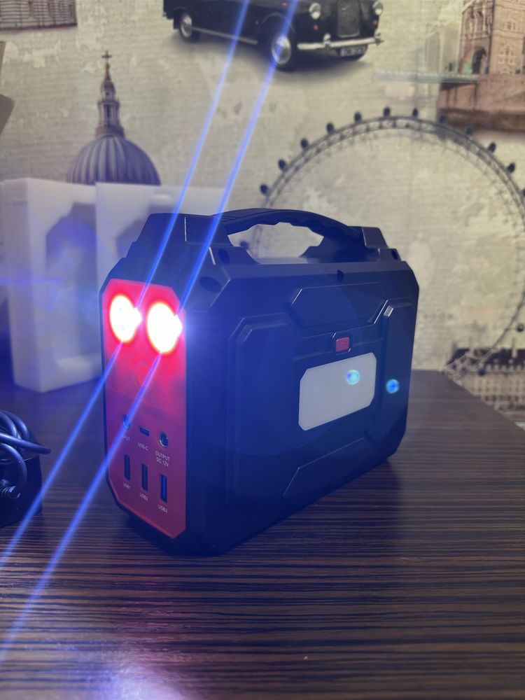 Зарядна станція з розеткою Powkey R100 Powerstation 100 Вт 27000 мАг
