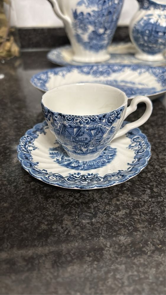 Peças de serviços de jantar e de chá e café Inglês