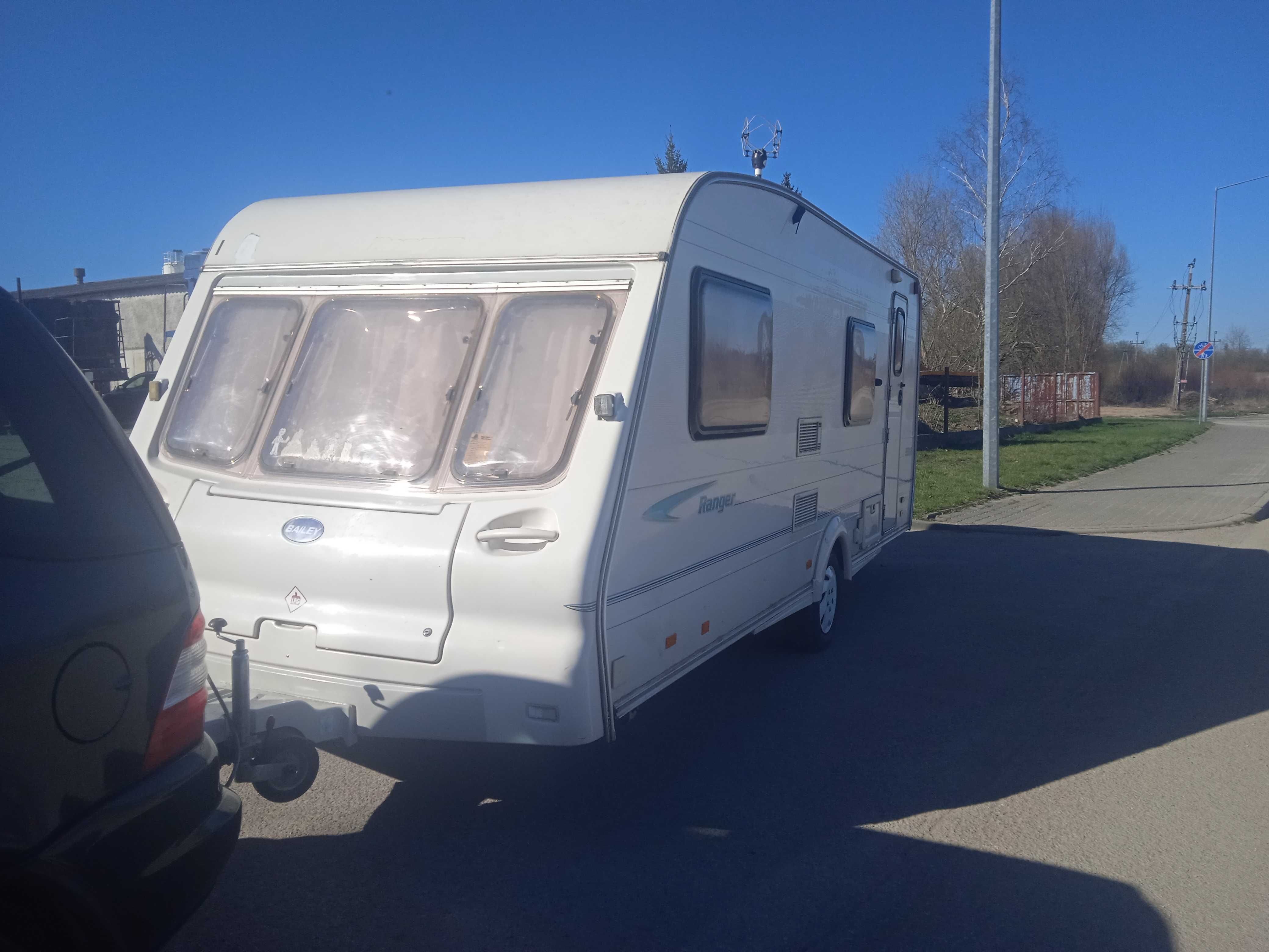 Przyczepa kempingowa Bailey Ranger,7 osobową,solar,WC,łazienka.Zamiana