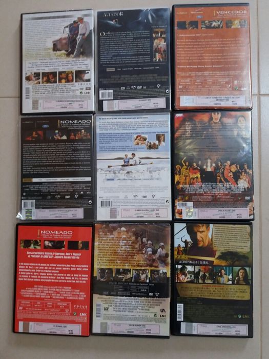 Lote de 9 DVDs originais (Filmes Premiados)