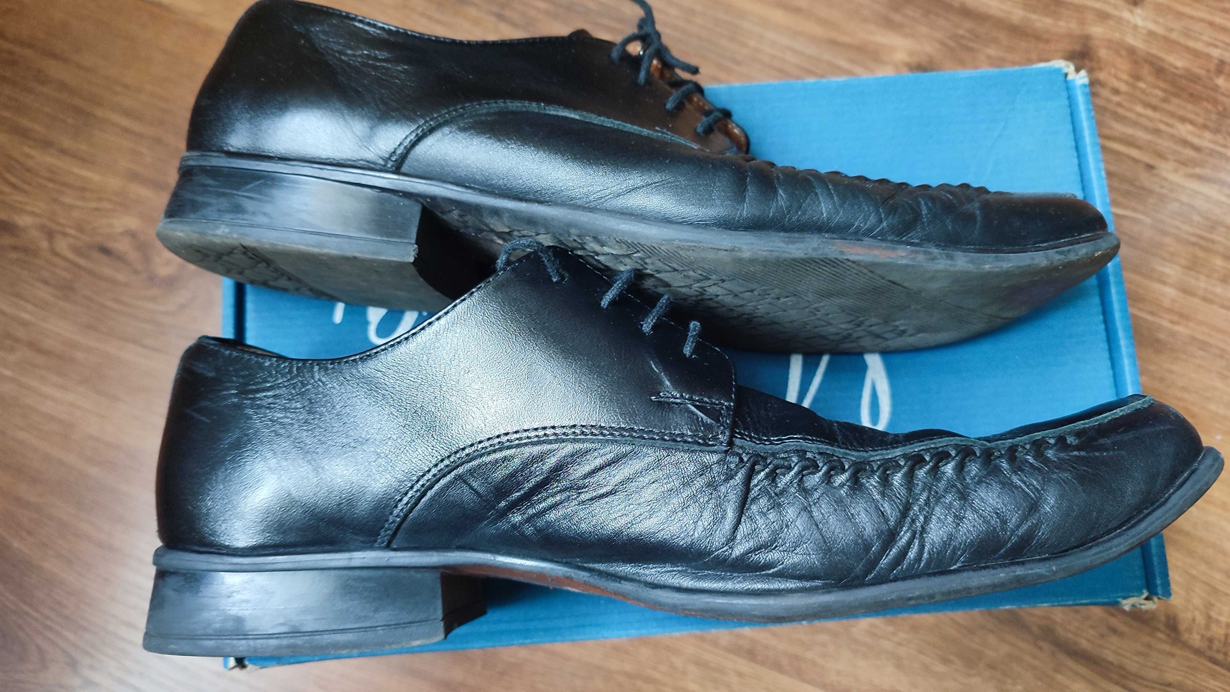Buty eleganckie skóra Moskała rozmiar 42