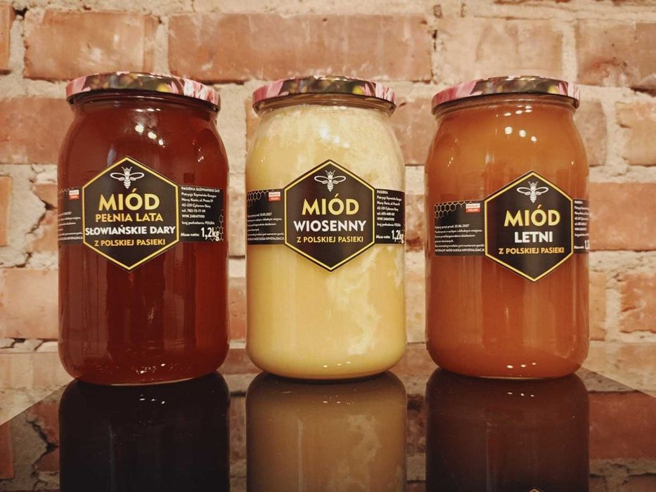 MIÓD z własnej pasieki SŁOWIAŃSKIE DARY - wysyłka cała Polska