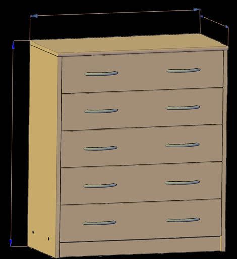 NOWA komoda z 5 szufladami 85x74x35 - 4 kolory - DOSTĘPNA OD RĘKI!!!