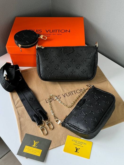 Жіноча сумочка Louis Vuitton Pochete Multi BLACK
