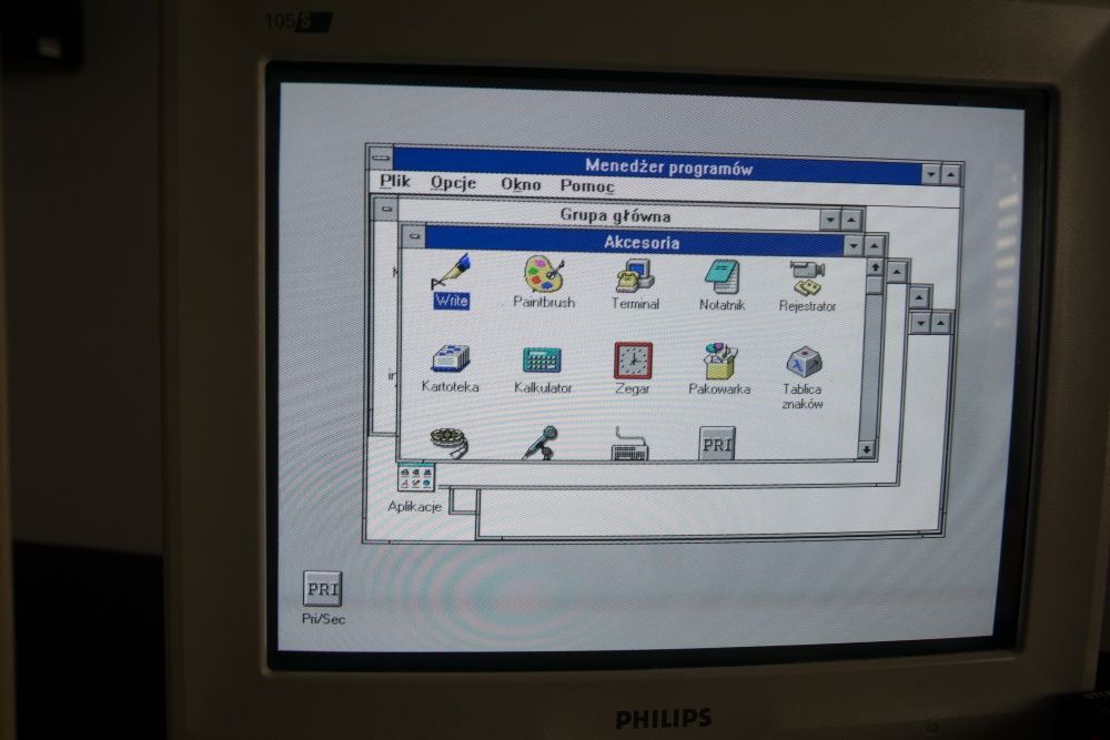 PC Optimus 486 DX2 Retro Windows 3.11 Stary komputer + osprzęt