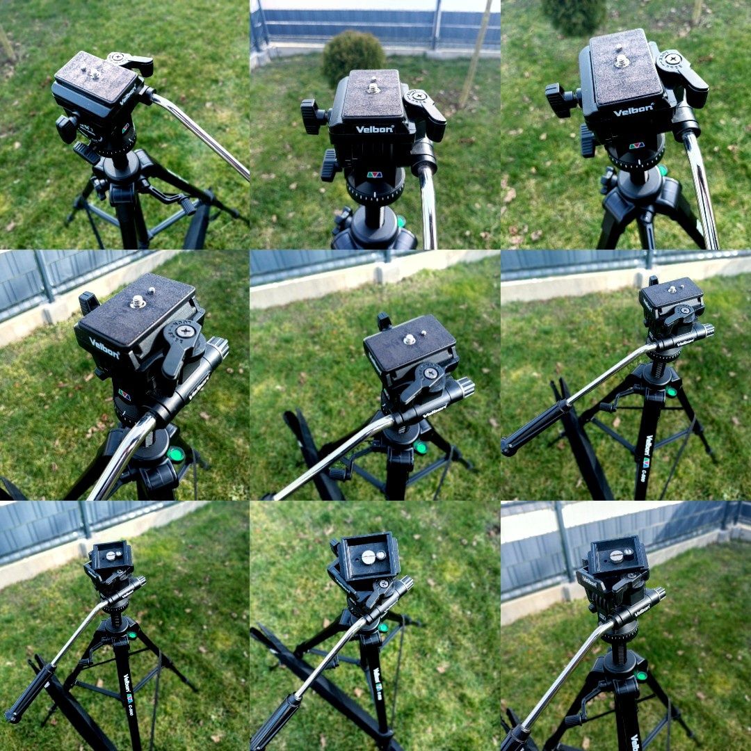 Statyw fotograficzny filmowy Velbon C-500 głowica Vel-flo PH-358 MINI
