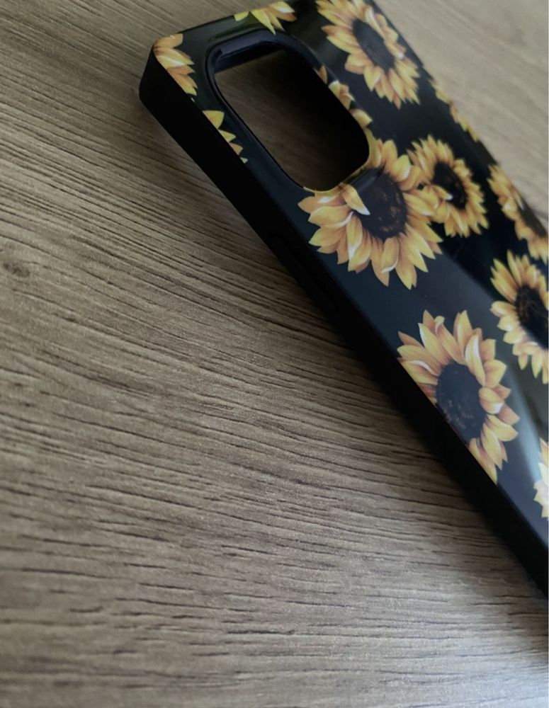 Etui-Case Iphone 11 silikonowe słoneczniki