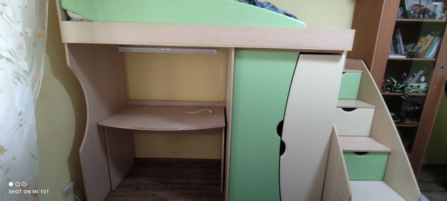 Двухъярусная кровать детская мебель