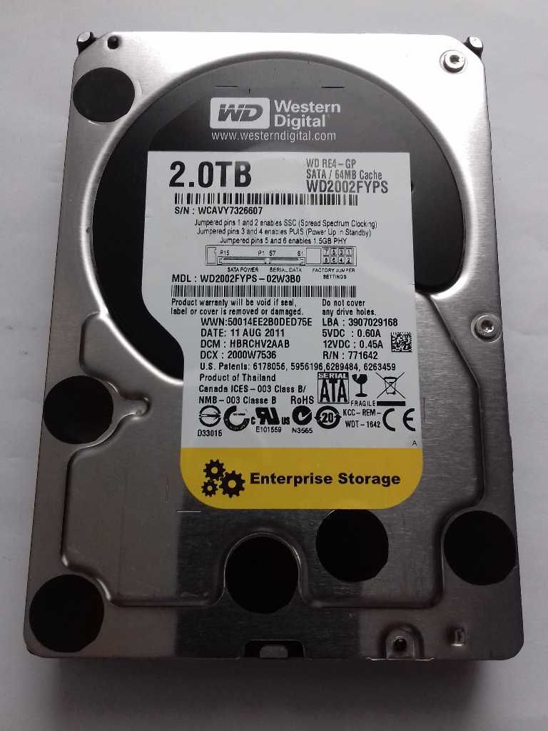 Dysk 2TB WD2002FYPS SATA 3,5"