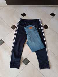 Spodnie dresowe Adidas - XL + spodnie jeans Big Star