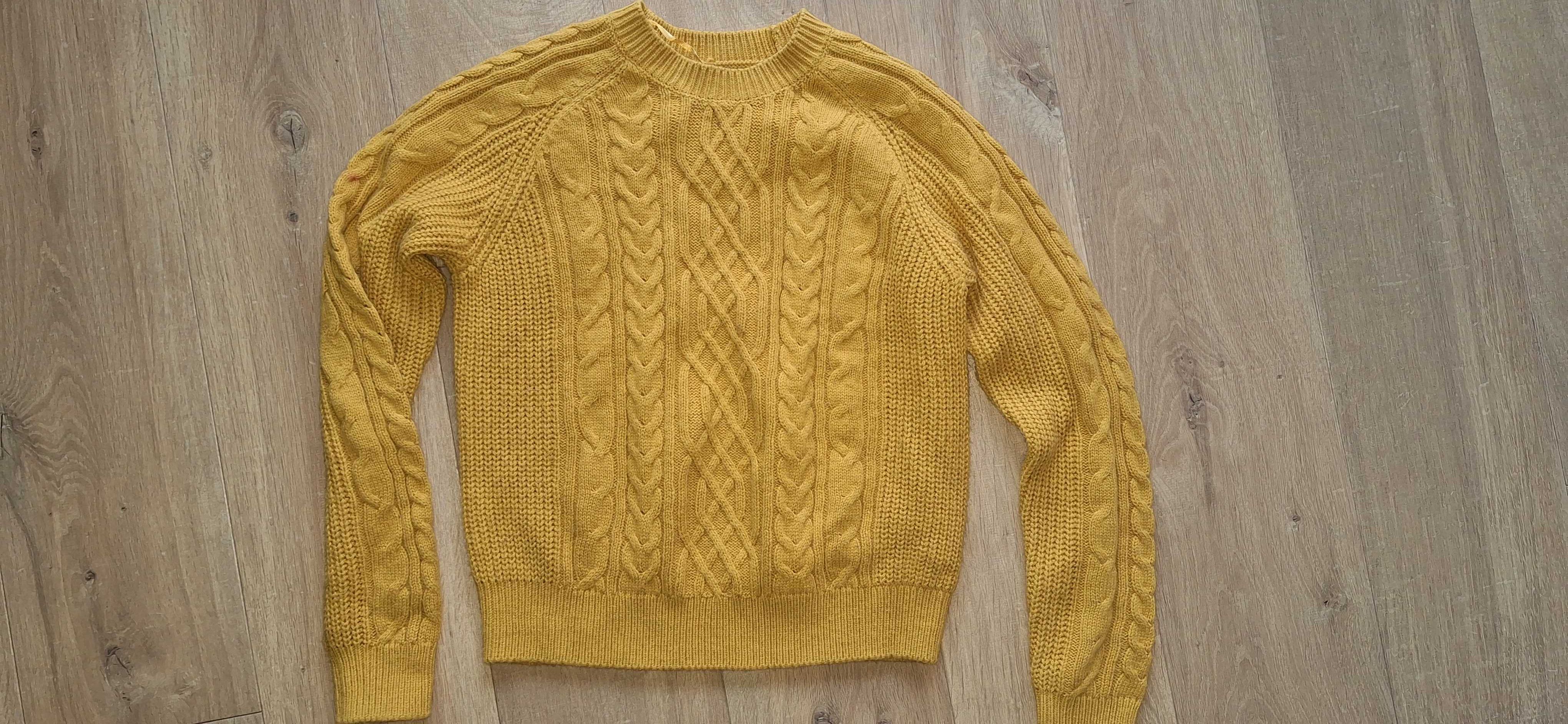 Sweter dziewczęcy House XS muszardowy
