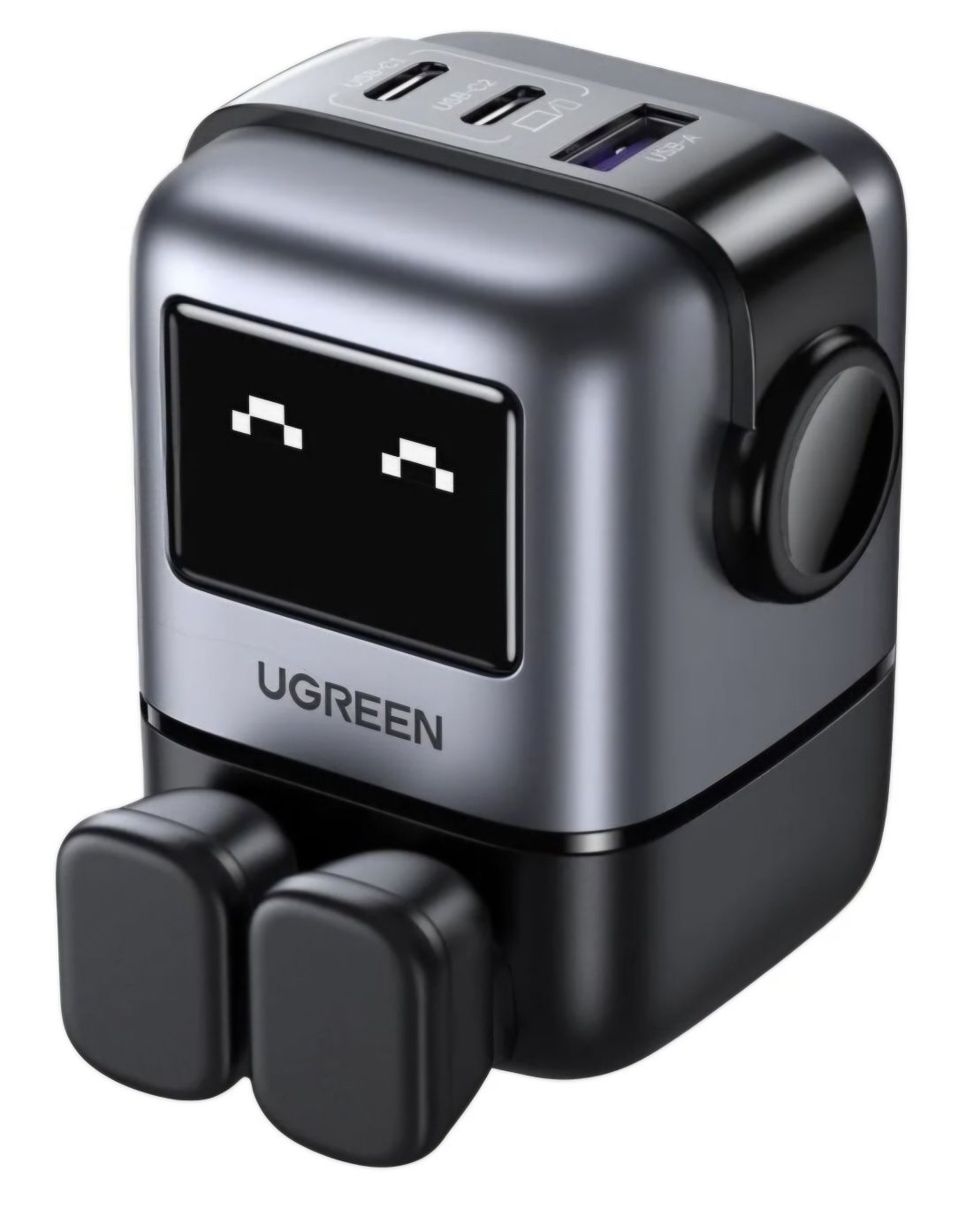 Ładowarka 65W Nexode RG czarny robot 3 porty do ładownia