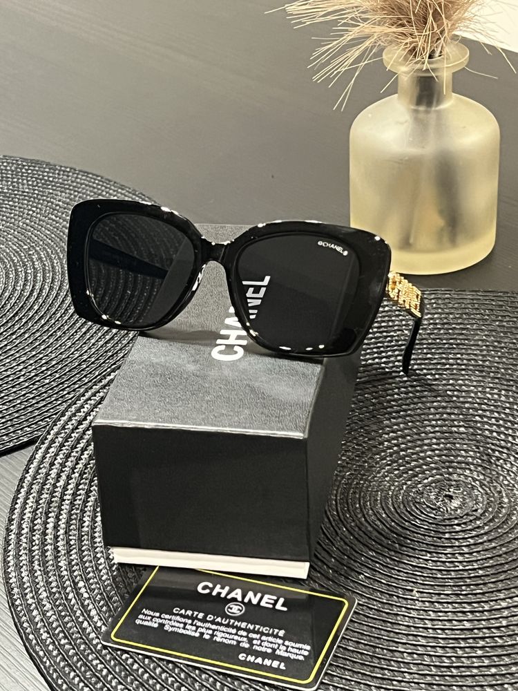 Chanel okulary przeciwsłoneczne czarne