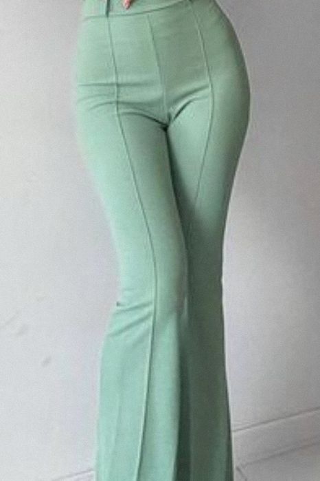 Оливкові клеш штани