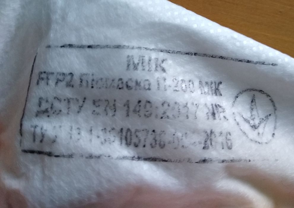 Maska ochronna FFP2 z zaworkiem