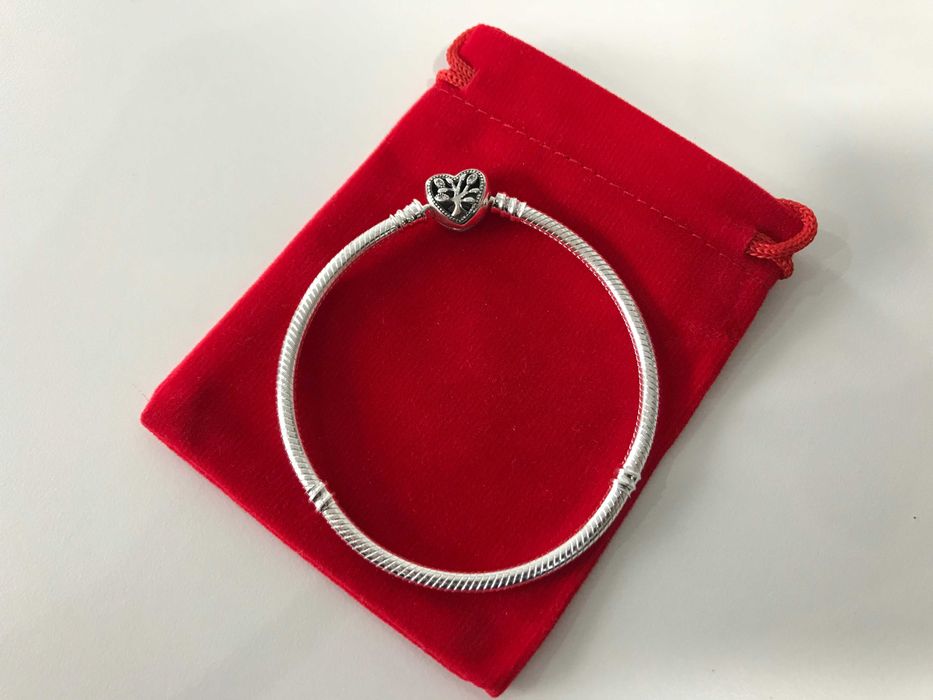 Pulseira Arvore da Familia Pandora em Prata de Lei S925 Nova