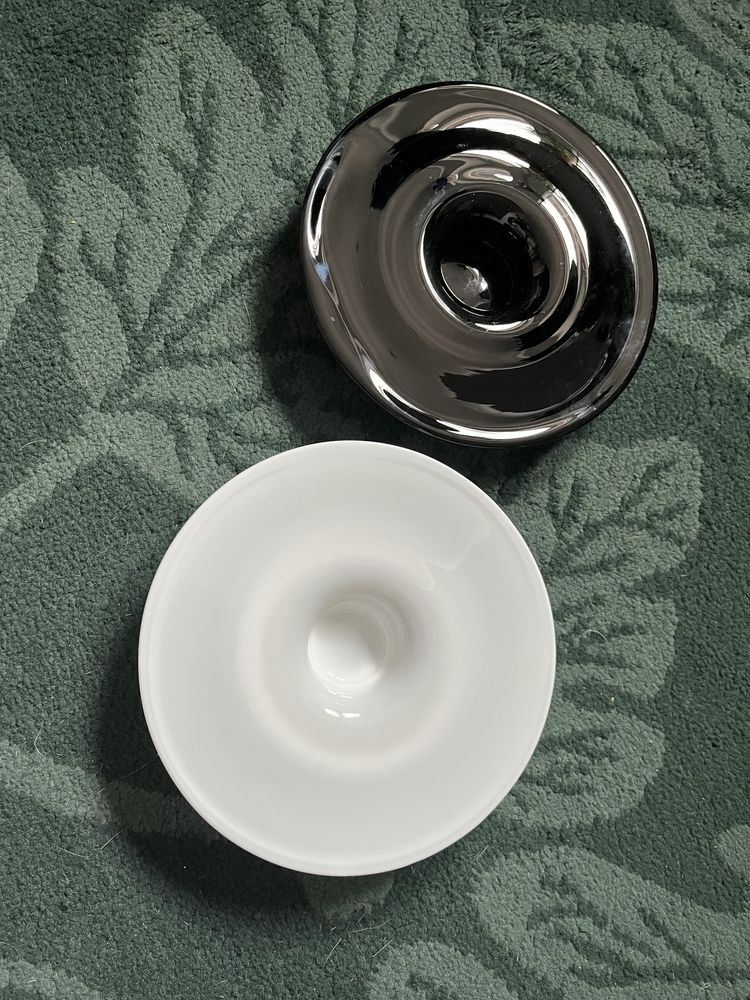 Dwa świeczniki Ikea yin yang