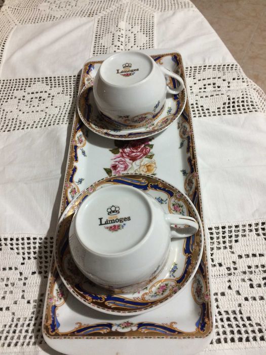 conjunto de louças de limoges