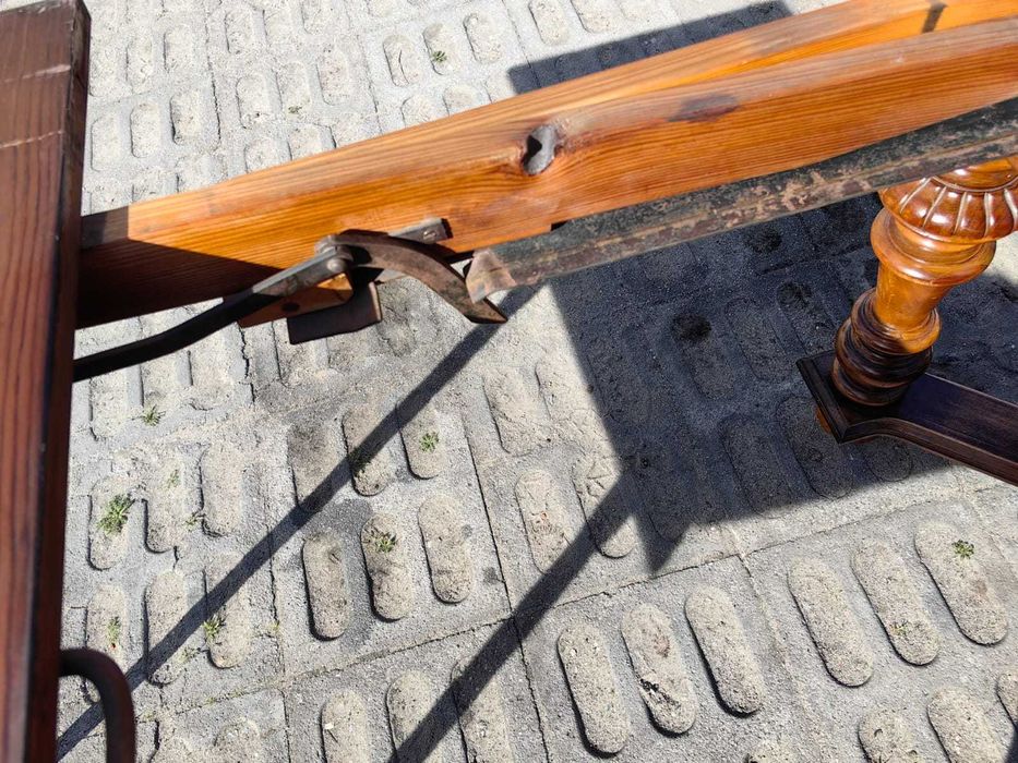Stół ROZKŁADANY kuchni jadalni drewniany antyk do 362CM 16 osobowy