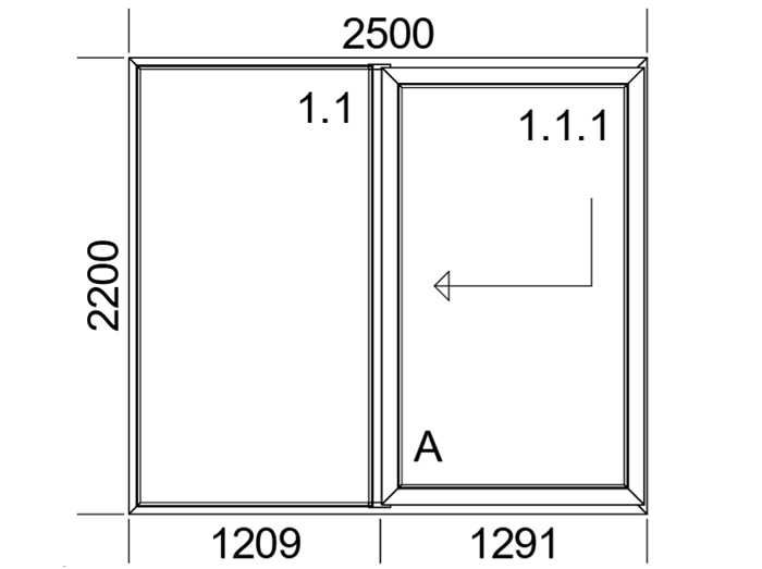 Drzwi Tarasowe 2500x2200 mm Okno Balkonowe Przesuwne SMART-SLIDE