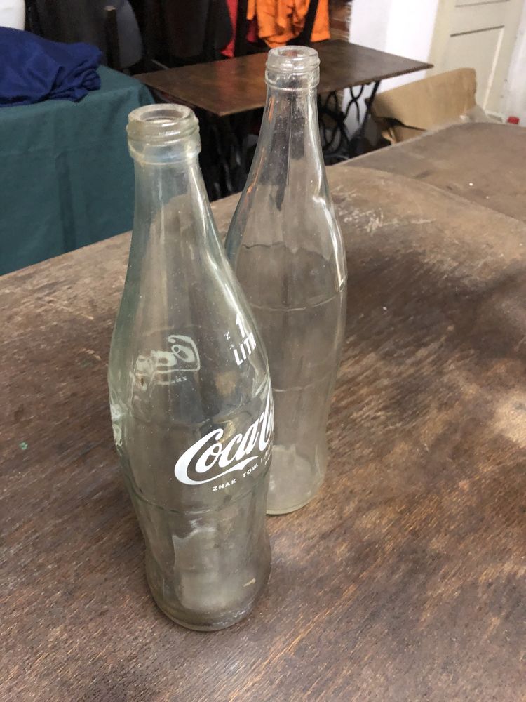 Butelki COCA-COLA antyk lata 80 kolekcjonerskim CENA ZA KOMPLET