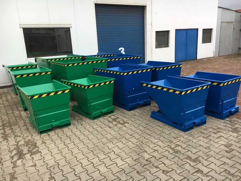 Samowyładowczy kontener NTK HD 300l.Koleba, pojemnik metalowy