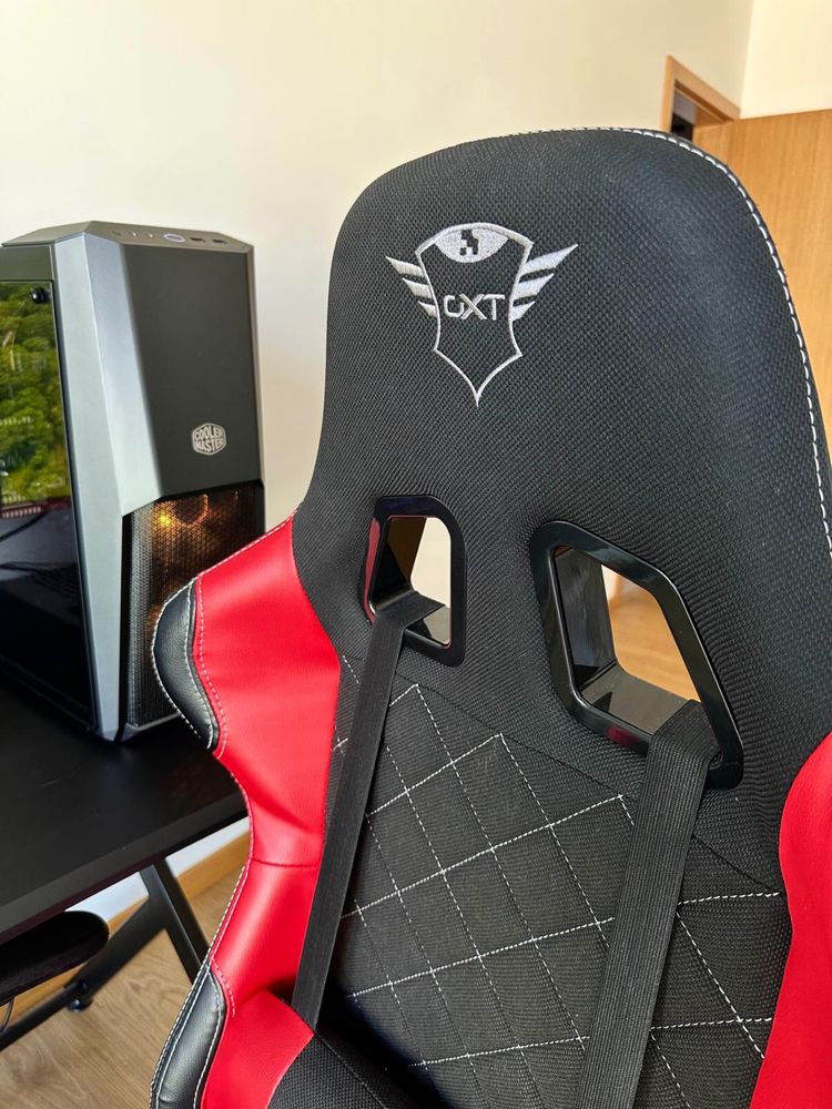 Computador e acessórios+secretária+cadeira gaming